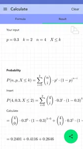 Solving Binomial Distribution screenshot 1