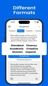 Paraphrase Tool: ReWordy screenshot 1
