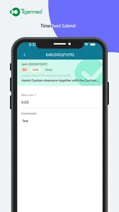 Timesheet screenshot 1