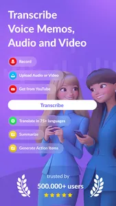 Speech to Text: Transcribe AI screenshot 0