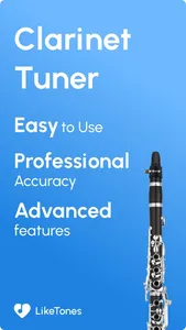 Clarinet Tuner - LikeTones screenshot 0