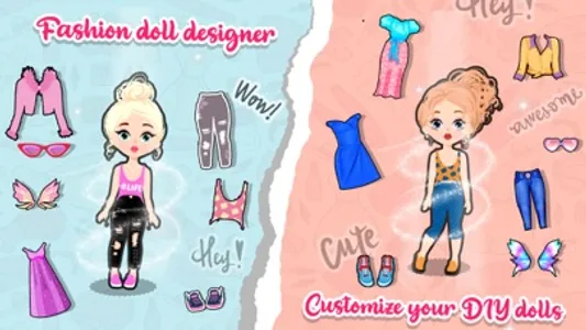 DIY Paper Doll Chibi Dress Up screenshot 3