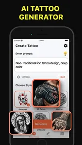 Ai Tattoo Generator Ink Tattoo screenshot 1