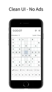 Clean Sudoku - Play and Solve screenshot 1