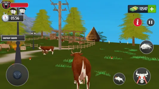 Scary Cow wild Animal Game screenshot 0