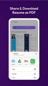 CVOnApp - AI Resume Maker PDF screenshot 2