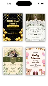 Digital invitation screenshot 1