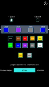 Resistor Color Band Calc screenshot 1