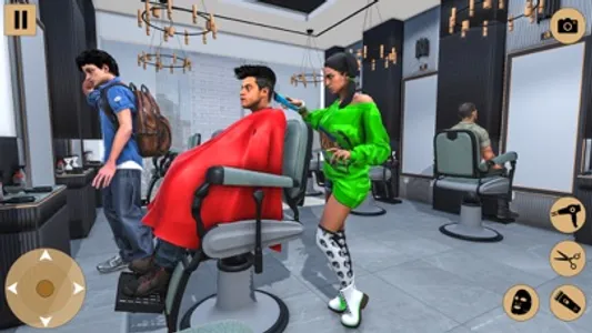 Barber Shop Hair Cut Game screenshot 0
