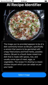 AI Photo Recipe Identifier screenshot 1