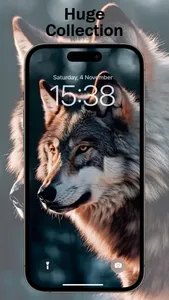 Animal Wallpaper Black Wolf 4K screenshot 2
