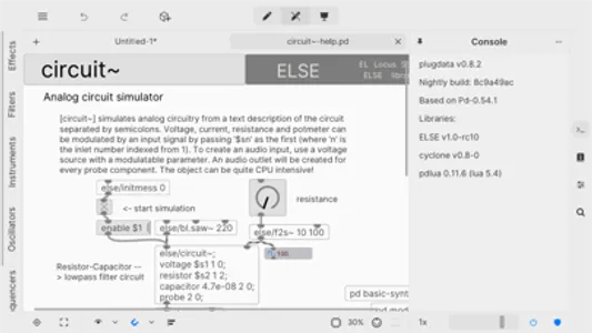 plugdata screenshot 0