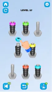 Screw Nut Bolts Sorting Games screenshot 2