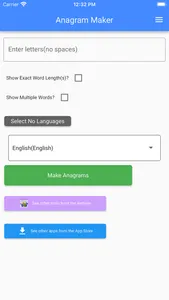 Anagram Maker screenshot 1