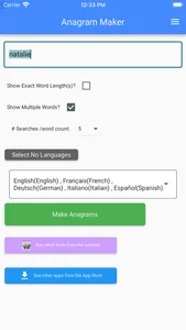 Anagram Maker screenshot 2