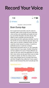 Brain Dump: Voice to Markdown screenshot 1
