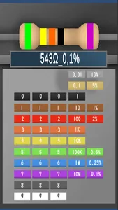 Resistor color barcode screenshot 1