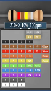 Resistor color barcode screenshot 2
