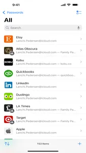 Passwords screenshot 0
