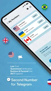 Teleg Sim Virtual Telegram Num screenshot 0