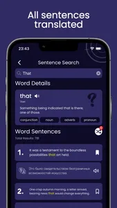 Sentence Search English screenshot 1