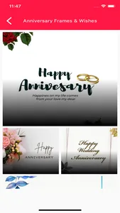 Anniversary Frames & Wishes screenshot 2