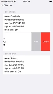 Student Break Tracker screenshot 1