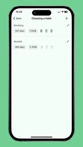 Day counter: bad habits screenshot 1
