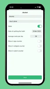 Day counter: bad habits screenshot 2