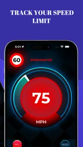 Digital Speedometer: HUD Speed screenshot 2