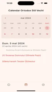 Calendar Ortodox Stil Vechi screenshot 0