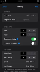 CountDown - Hangboard Timer screenshot 3