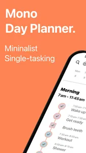 Daily Planner List - Mono Task screenshot 0