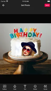 Name & Photo On Birthday Cake screenshot 0