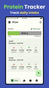 Protein tracker 2025 screenshot 0