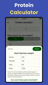 Protein tracker 2025 screenshot 1