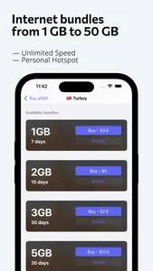 fedafone: mobile data eSIM screenshot 1