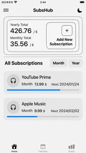 SubsHub - Manage Subscriptions screenshot 0