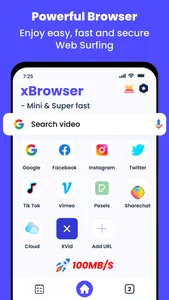 Xbrowser - Mini & Super fast screenshot 0