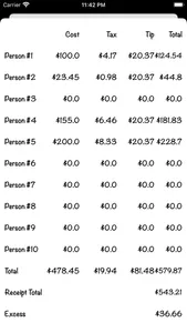 Split Da Bill - Calculator screenshot 1