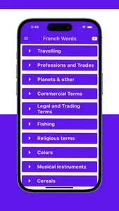 French Words App screenshot 0