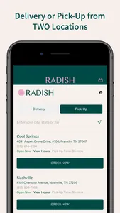 Radish Kitchen screenshot 1