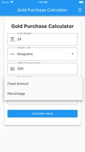 Gold Purchase Calculator screenshot 2