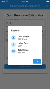 Gold Purchase Calculator screenshot 4