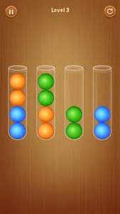 Color Ball Sort Wooden Puzzle screenshot 0