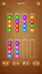 Color Ball Sort Wooden Puzzle screenshot 2