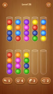 Color Ball Sort Wooden Puzzle screenshot 5