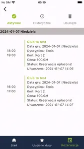 RezerwujKort.pl screenshot 2