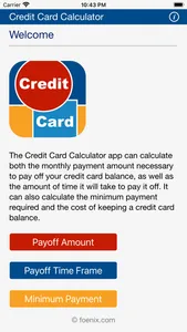 Credit Card Calculator screenshot 0