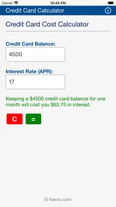 Credit Card Calculator screenshot 3